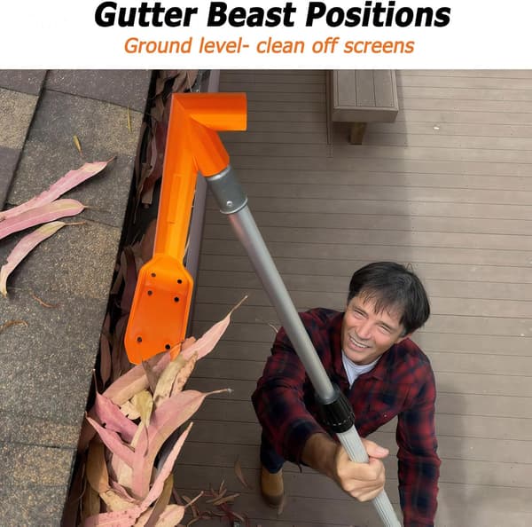 Gutter Cleaning from the Ground Plus Roof Cleaning and Gutter Guard Cleaning from the Ground