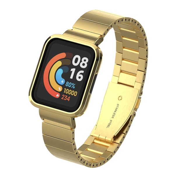Metalramme + Rem til Smartwatch Rem Bezel til Redmi