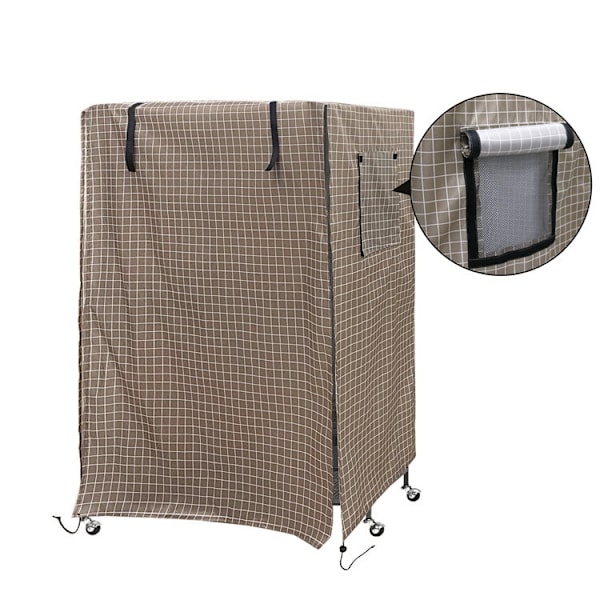 Fågelbursöverdrag, Fågelbursöverdrag för natten, Vattentäta Fågelbursöverdrag för Djur (210D, Khaki) - 130*96*59cm