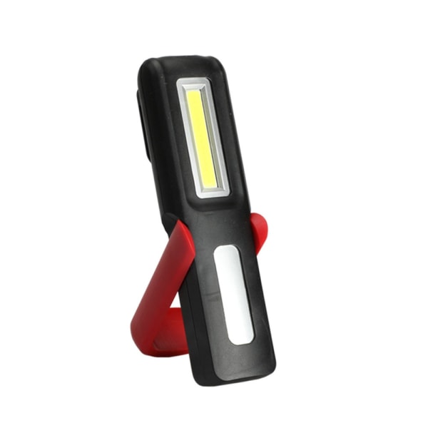 Uppladdningsbar LED-handhållen lampa, bärbar DIY magnetisk verkstadsficka, kraftfull LED + COB arbetslampa med magnetisk bas och 360° Ho