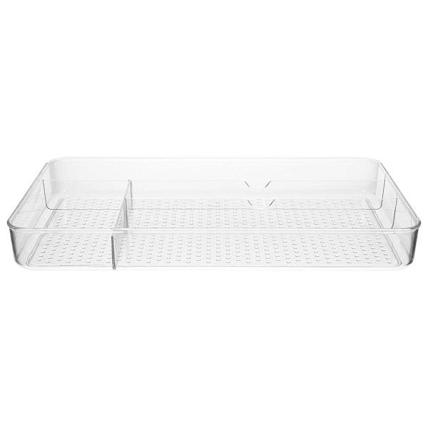 Grøntsagsbakke Vanity Makeup Bakker Makeup Opbevaringsboks Kosmetikbakke Smykke Snydebakke Badeværelse Vanity Bakker 4.2X19X33CM
