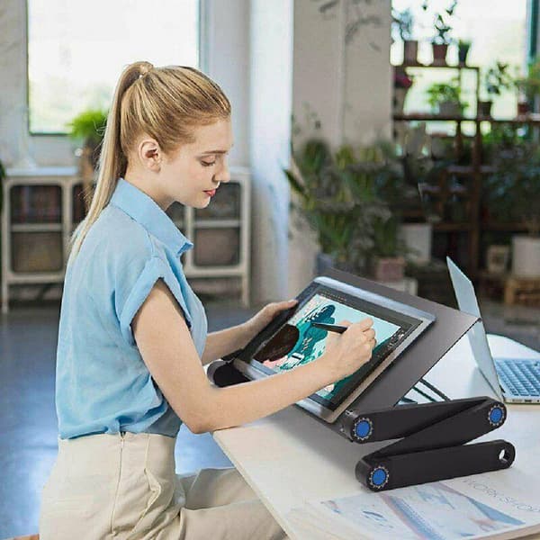 Smart justerbart laptopbord 17 tommer Sort 1351 1351
