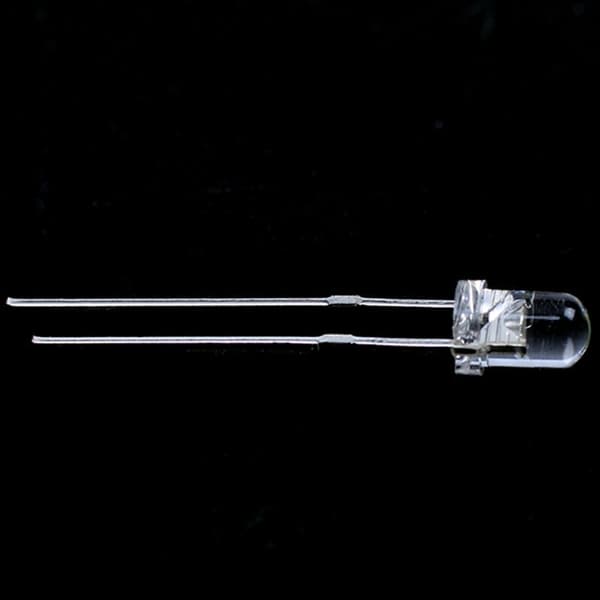 80 stk. 3 mm hvite LED-lamper DC 2,5V-3V