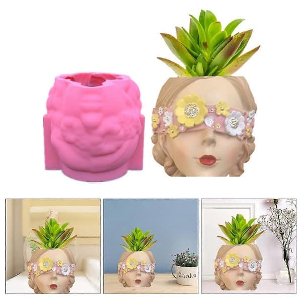 Epoxy Resin Casting Molds Silicone Succulent Planter Concrete Mold DIY Crafts_tfrf
