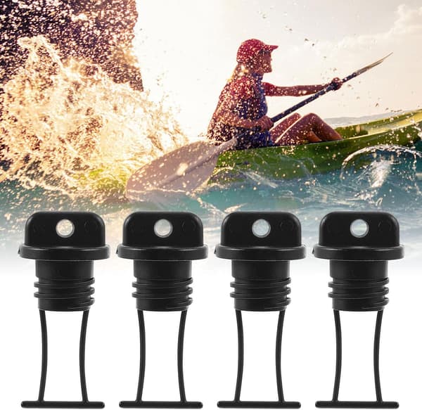 4st Hull Drain Plug Kit for Kayak Scupper Plug Stopper Threaded Bung Replacement for Kayak and Boat