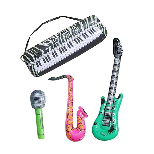 16 st Uppblåsbara Musikinstrument Coola Och Roliga Uppblåsbara Musikinstrument Leksaker För Barn