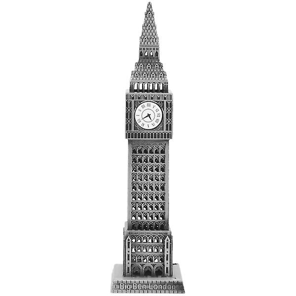 Arkitektur England Metal Bygningsmodel Ornament Model Metal Håndværk Ornament 18x4.7cm 18x4.7cm