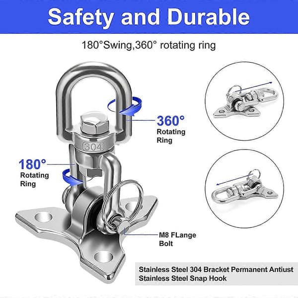 Ceiling Hook Hanging Chair, Heavy Duty Ceiling Mount Swing Hook Swing Up to 450 KG Ceiling Hook Han