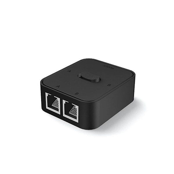 2-portars RJ45 LAN Cat6 nätverksväljare 1000 Mbps 2 in 1 ut/1 in 2 ut intern extern nätverksswitch splitter