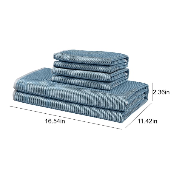 Sommer Sovematte, Foldbar Rattan Sommer Sovematte, Kjølig Matte For Kjøligere Seng I Hjem, Skole, Sovesal Light blue 180x200