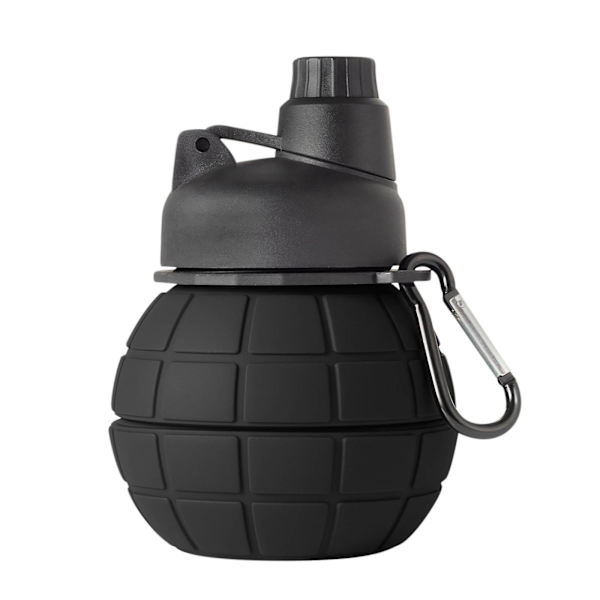 Fällbar Silikonvattenkopp Fällbar Vattenkopp Kreativ Silikon 550ml Vattenkopp ArmégrönB
