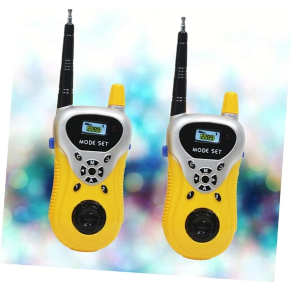 2 st barnleksak walkie talkie leksak mini leksak intercom leksak barn mini leksaker barn trådlös intercom gul förälder-barn barn