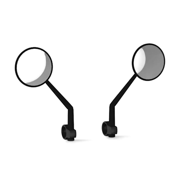 Universal Scooter Bakspejl, Scooter Håndtag View Retroreflektor 360 Rotation Sikkerhedsspejl 1 Par Black
