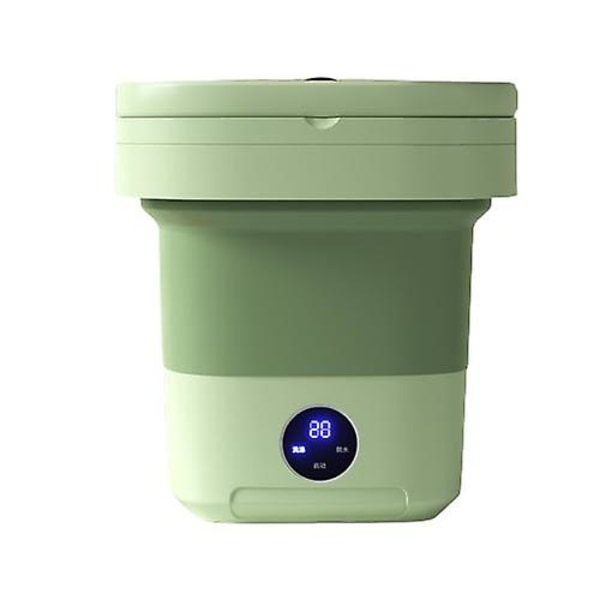 Mini Tvättmaskin Vikbar hink Typ Tvätt Tvättmaskin Rengöring TravelGreen Green