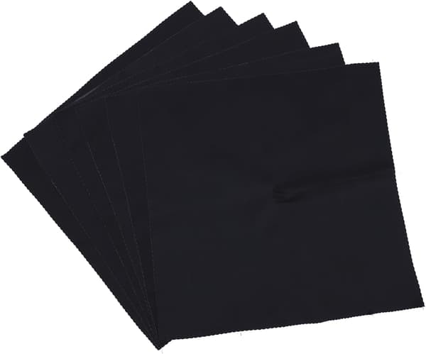 Restaurant Napkins and Dinner Cloths, Solid Black Cotton Fabric, Hotel and Western Dining Table Napkins