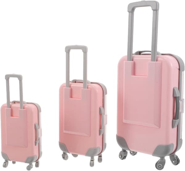 3pcs Eyelash Storage Case Mini Luggage Organizer for False Eyelash Clusters Portable Makeup Travel Case Eyelash Box