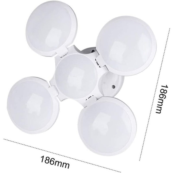 Solcellsladdningslampa (2029 fyrbladig glödlampa (USB)) vit