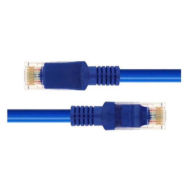 8m Blå Ethernet Internett LAN Cat5e Nettverkskabel for Datamaskin Modem RouterBlå