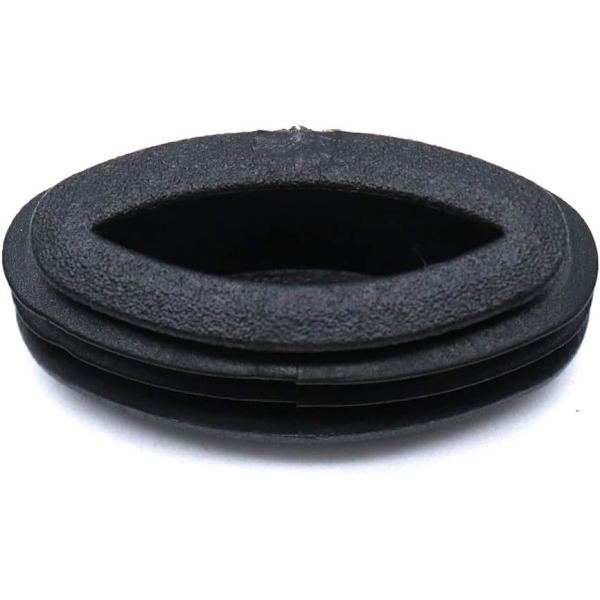 20 stk. Trægulvbeskyttere, 15 x 30 mm Oval Plastpropper Rørforbindelse Endekappe til Stol Bord Skammel Benfødder, Sort