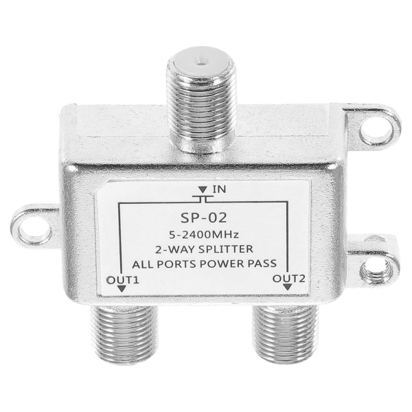Koaksial Splitter Koaksialkabel Splitter Splitter TV-kabel Splitter 2-veis Internett TV Koaksial Tilbehør