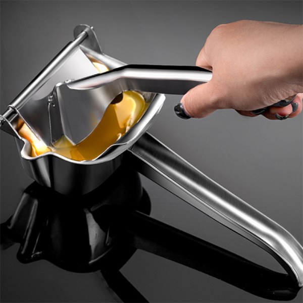 Manuel Saftpresser, Enkelt Tryk Citron Saftpresser, Robust Aluminium Legering Citrus Citron Saftpresser Håndpres Med Frøfilter