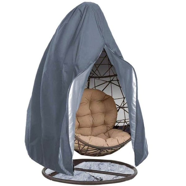 Swing Seat Cover Cover Uteplats Swing Cover（Silver 190 * 115 med dragkedja）