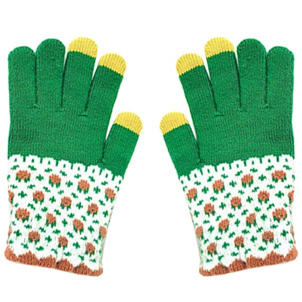 Winter gloves, keep warm for women. Keep warm in winter（Sunflower Green）