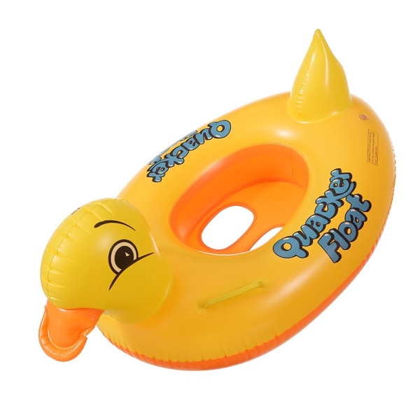 Barnebokstavmønster gul oransje and-stil oppblåsbar svømmebåt--1 stk svømmebasseng baby sommeren