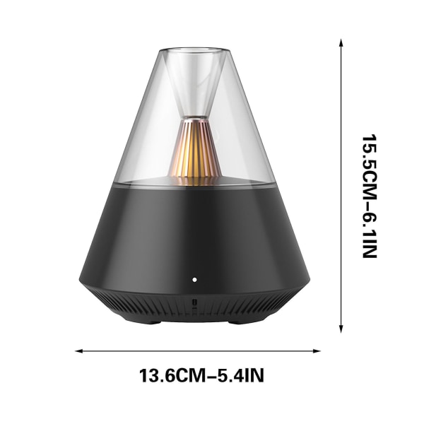 Cone Aroma Diffuser Humidifier Household Small SilentBlack