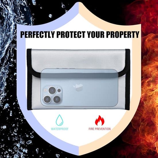 Fireproof Document Bags, Fireproof and Waterproof School Bag, Fireproof Folder for Documents, Passports, Banknotes and Storage