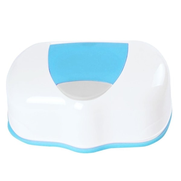 Hem Bil Tryk Pop-up Automatisk Baby Vådservietter Vådt Væv Box Case Holder Organizer Blå
