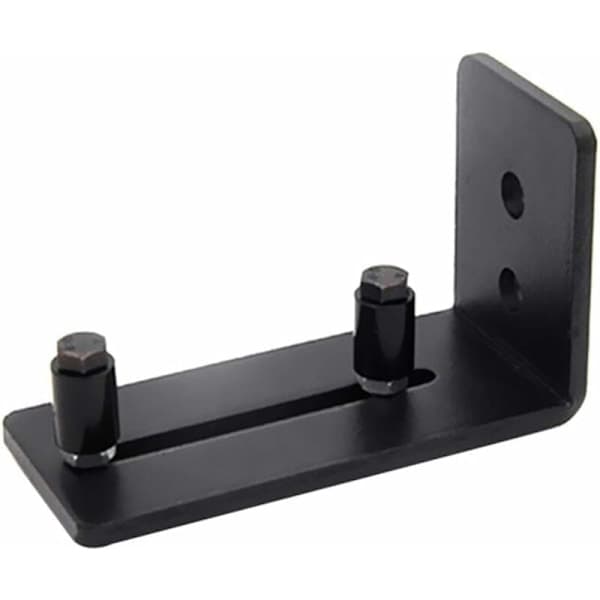 Barn Door Floor Guide, 1pc Adjustable Roller Floor Guide with Screws Barn Door Hardware Track Rails Black-