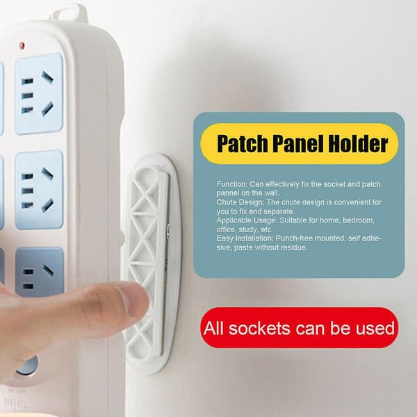 Wall Sticker Contact Fixer Cable Storage Self-Adhesive Router Shelf Hanger