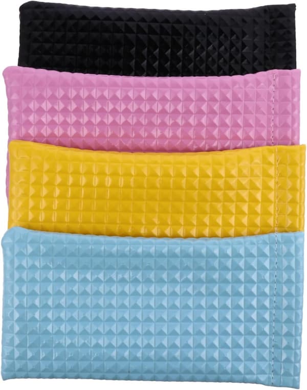 4pcs Sunglasses Case Glasses Pouch Drawstring Water-Resistant and Stylish Random Color