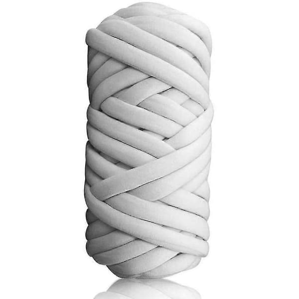 For Strikking & Hekling Med 3 Cm Tykt Garn - Lysegrå