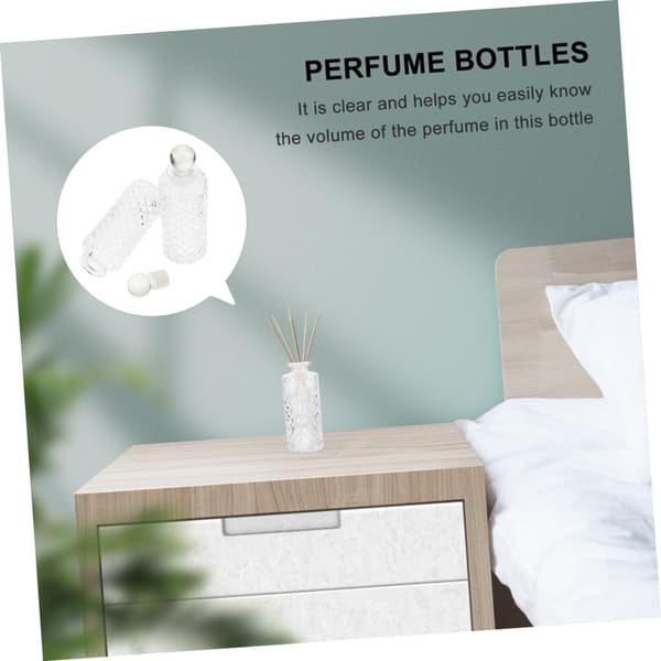 4 pcs Glass Aromatherapy Bottles Perfume Diffuser 150ml Simple Glass Material