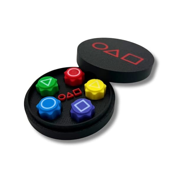 Squid Game 2 Gonggi & Round Container Korean Black M