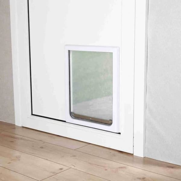 Hundeluke - 2 moduser - Tunnel M-XL - 36 × 46 cm - Hvit