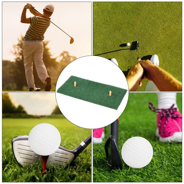 Nylon Grass SBR Lifelike Artificial Grass Foldable Golf Mat 30 x 60 cm with 2 Rubber Tees