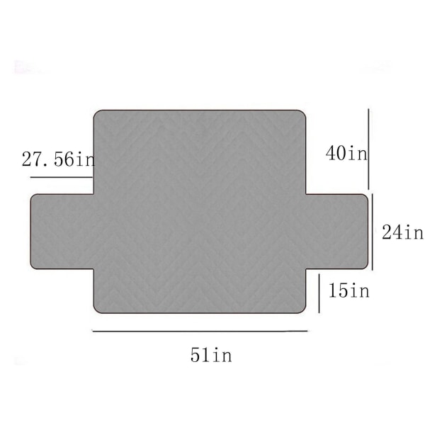 Vändbar Soffaöverdrag för Kuddar Soffaöverdrag för Hundar Vattentåliga Möbelskydd C Gray