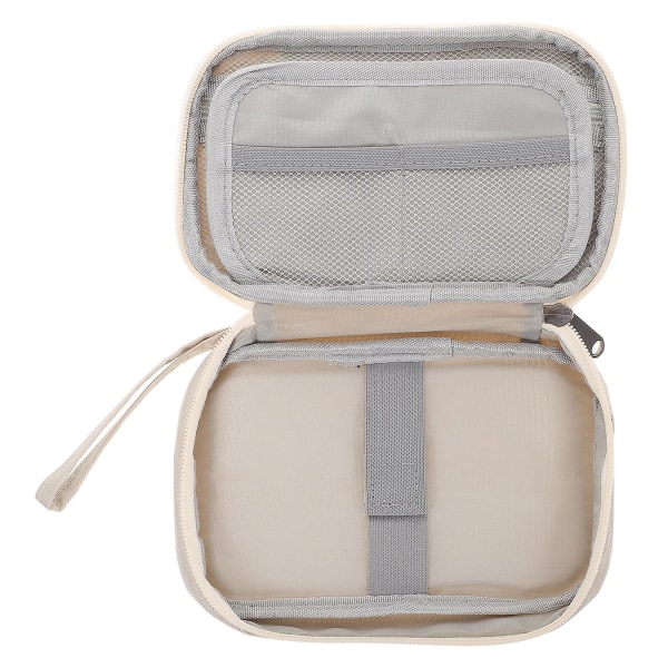 Ressladd Organizer Elektroniktillbehör Väska för kabelsladdar Laddare Telefon HörlurBeige19X3.5X Beige 19X3.5X12CM