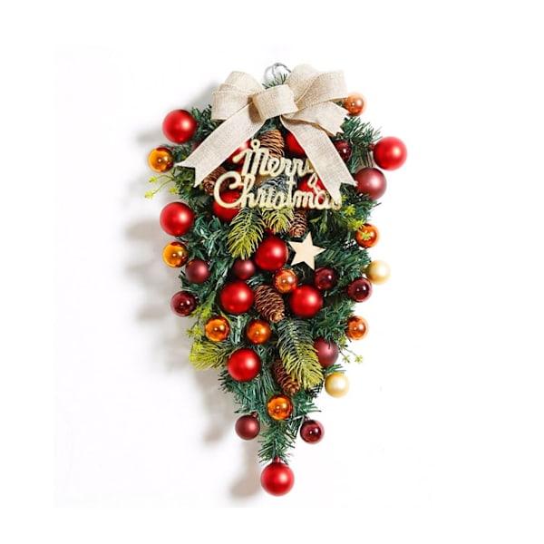 2 kpl Joulukranssi Etuoveen Merry Christmas Kranssi Joulupallokranssi Makeiskranssi Ovikoriste