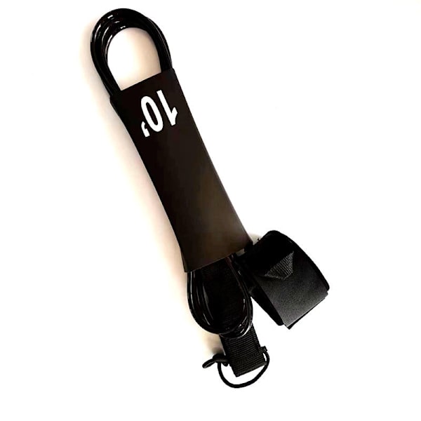 Surfbräda Koppel 10 Fot Surf Koppel för Shortboard, Paddleboard & Softboard 5.5mm Ersättningskoppel | Svart