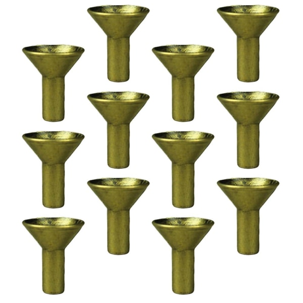 12 st Rökelsekonhållare Bakflödes Rökelsehållare Metall Rökelsehållare Dekorationer Guld 2,3X2X2CM Golden 2.3X2X2CM