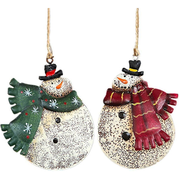 Mini Julepynt Retro Julemand Snemand Pynt Miniature Julefigurer Juletræ Hængende Dekoration Håndværk Adventskalender Fyld