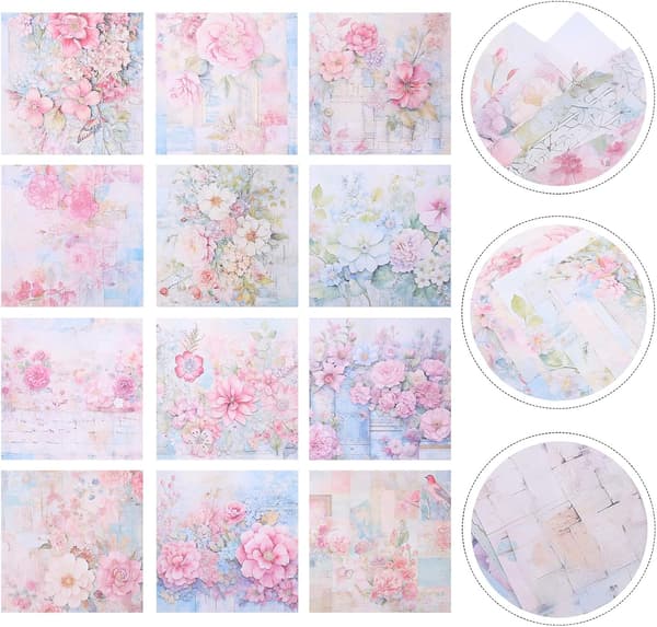 DIY Scrapbook Paper for Crafts, Decorative Background Paper