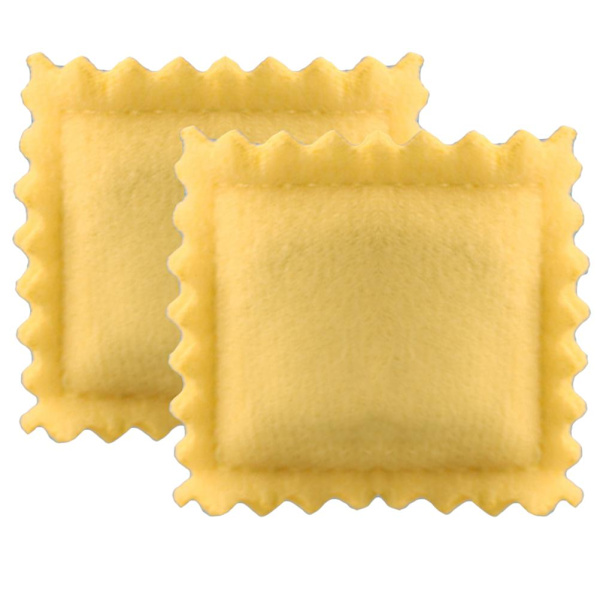 2 st Miniatyrdockhustillbehör Dockhuskudde Dockhuskuddemodell Gul 4,6X4,6X0,5CM Yellow 4.6X4.6X0.5CM