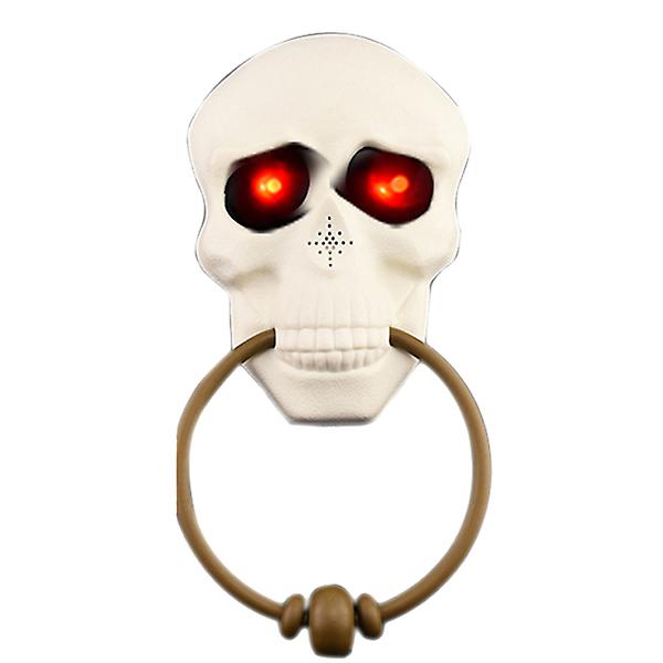 Børnegaver Halloween Kranie Dørklokke Dørklokke Batteri Halloween Dørklokke Kranie Dørklokke PropWhit