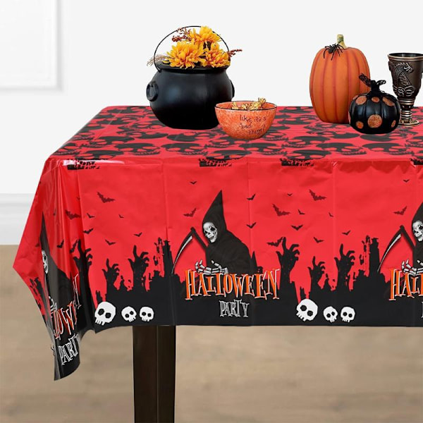 10 stk Halloween Dugg 72x72 Tommer Rektangulær, Vaskbar Dugg for Fest Piknik Middag Dekor