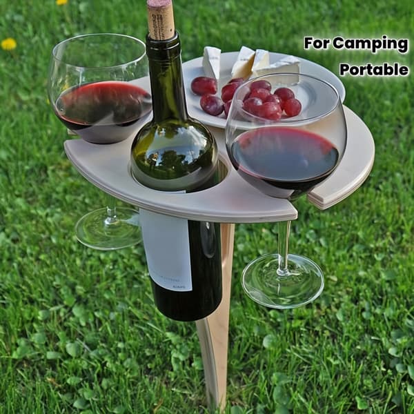 1 st utomhus bärbart rödvinsbord hopfällbart vinställ utomhus strand bärbart vinbord för camping. Bärbart vinställ Portable wine rack